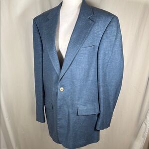 Bill Blass Blue Sport Coat with Structured Tailoring